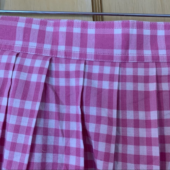 Vintage Pink Gingham Lizsport side button skirt - Picture 5 of 5